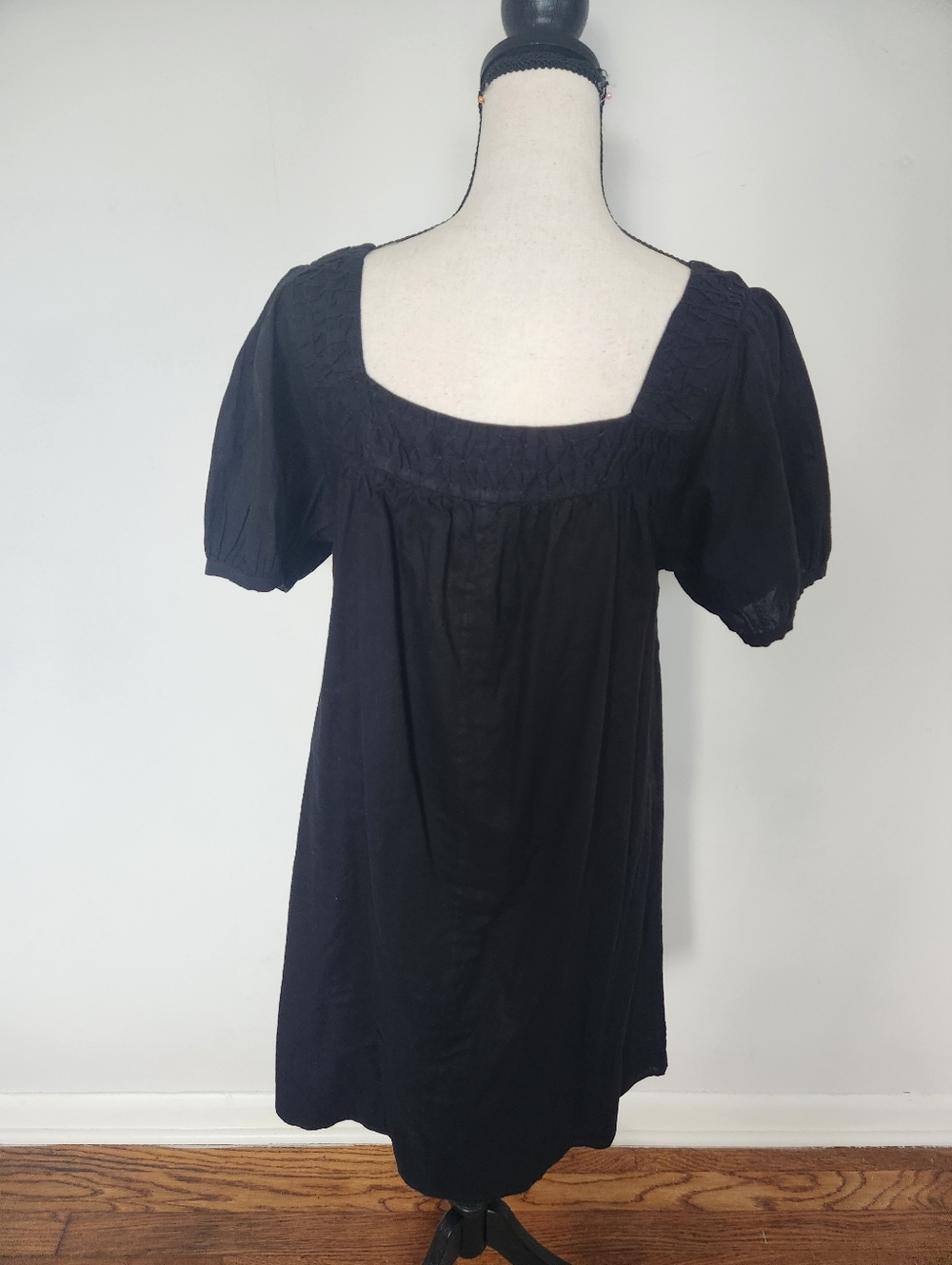 Barney’s NY Co-Op Black Lightweight Cotton Babydoll Mini Summer Dress M - Picture 6 of 13